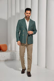 ly1087 Sage Green Wedding Formal Men's Double Breasted Blazer