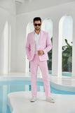 Seersucker Striped Blazer Pants 2 Piece Men's Summer Suit(upgrade version)