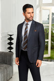 ly1067 Blazer de hombre de dos botones con rayas negras de moda