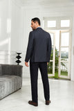 ly1067 Blazer de hombre de dos botones con rayas negras de moda