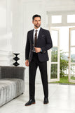 ly1063 Traje blazer de dos botones para hombre en color negro liso