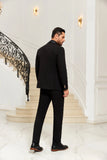 ly1023 Black Prom Wedding Jacket and Pants 2 Pieces Men's Suits Tuxedos