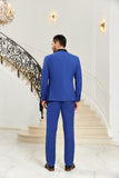 ly1080 Royal Blue Wedding 3 Pieces Men Suits Tuxedos