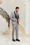 ly1039 Grey Wedding Jacket and Pants 2 Pieces Men's Suits Tuxedos