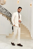 ly1026 Ivory Wedding Formal 2 Pieces Men's Suits Jacket and Pants