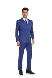 ly1348 Royal Blue Stripe Men's 3 Piece Set for Party, Wedding and Business