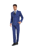 ly1348 Royal Blue Stripe Men's 3 Piece Set for Party, Wedding and Business