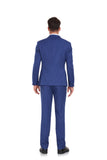 ly1348 Royal Blue Stripe Men's 3 Piece Set for Party, Wedding and Business