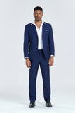 ly1311 Navy Gentleman's Groomsmen Party Business Banquet 3 Piece Men Suits