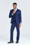 ly1311 Navy Gentleman's Groomsmen Party Business Banquet 3 Piece Men Suits