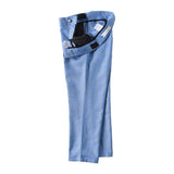 ly1566 Light Blue Plaid High Quality Formal Boys Dresswear Pants