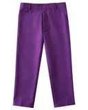 ly1736 Purple 4 Piece Boys' Formal Suit Set with Vest Pants Dress Shirt and Tie BS46