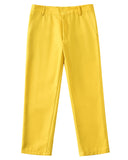 ly1742 Yellow 4 Piece Boys' Formal Suit Set with Vest Pants Dress Shirt and Tie BS51