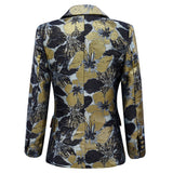 Trajes de fiesta para banquetes de 5 piezas con estampado único en azul y gris ly1437 para niños