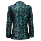 Trajes de fiesta de 5 piezas con estampado único verde ly1440 para niños