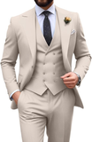 Mens Suit Slim Fit 3 Piece Suit Men Formal Tuxedo Set Casual Wedding Prom Groom Suits