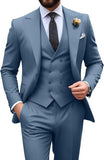 Mens Suit Slim Fit 3 Piece Suit Men Formal Tuxedo Set Casual Wedding Prom Groom Suits