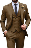 Mens Suit Slim Fit 3 Piece Suit Men Formal Tuxedo Set Casual Wedding Prom Groom Suits