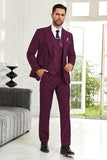 Mens Suit Slim Fit 3 Piece Suit Men Formal Tuxedo Set Casual Wedding Prom Groom Suits