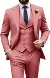 Mens Suit Slim Fit 3 Piece Suit Men Formal Tuxedo Set Casual Wedding Prom Groom Suits