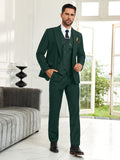 Mens Suit Slim Fit 3 Piece Suit Men Formal Tuxedo Set Casual Wedding Prom Groom Suits