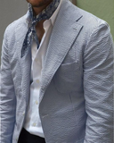 سترة رجالية صيفية خفيفة من قماش السيرسوكر ly1132