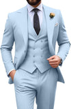 Mens Suit Slim Fit 3 Piece Suit Men Formal Tuxedo Set Casual Wedding Prom Groom Suits