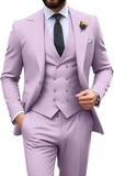 Mens Suit Slim Fit 3 Piece Suit Men Formal Tuxedo Set Casual Wedding Prom Groom Suits