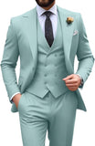 Mens Suit Slim Fit 3 Piece Suit Men Formal Tuxedo Set Casual Wedding Prom Groom Suits