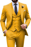 Mens Suit Slim Fit 3 Piece Suit Men Formal Tuxedo Set Casual Wedding Prom Groom Suits