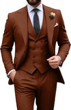 Mens Suit Slim Fit 3 Piece Suit Men Formal Tuxedo Set Casual Wedding Prom Groom Suits
