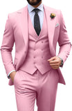 Mens Suit Slim Fit 3 Piece Suit Men Formal Tuxedo Set Casual Wedding Prom Groom Suits