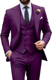 Mens Suit Slim Fit 3 Piece Suit Men Formal Tuxedo Set Casual Wedding Prom Groom Suits