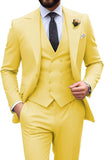 Mens Suit Slim Fit 3 Piece Suit Men Formal Tuxedo Set Casual Wedding Prom Groom Suits