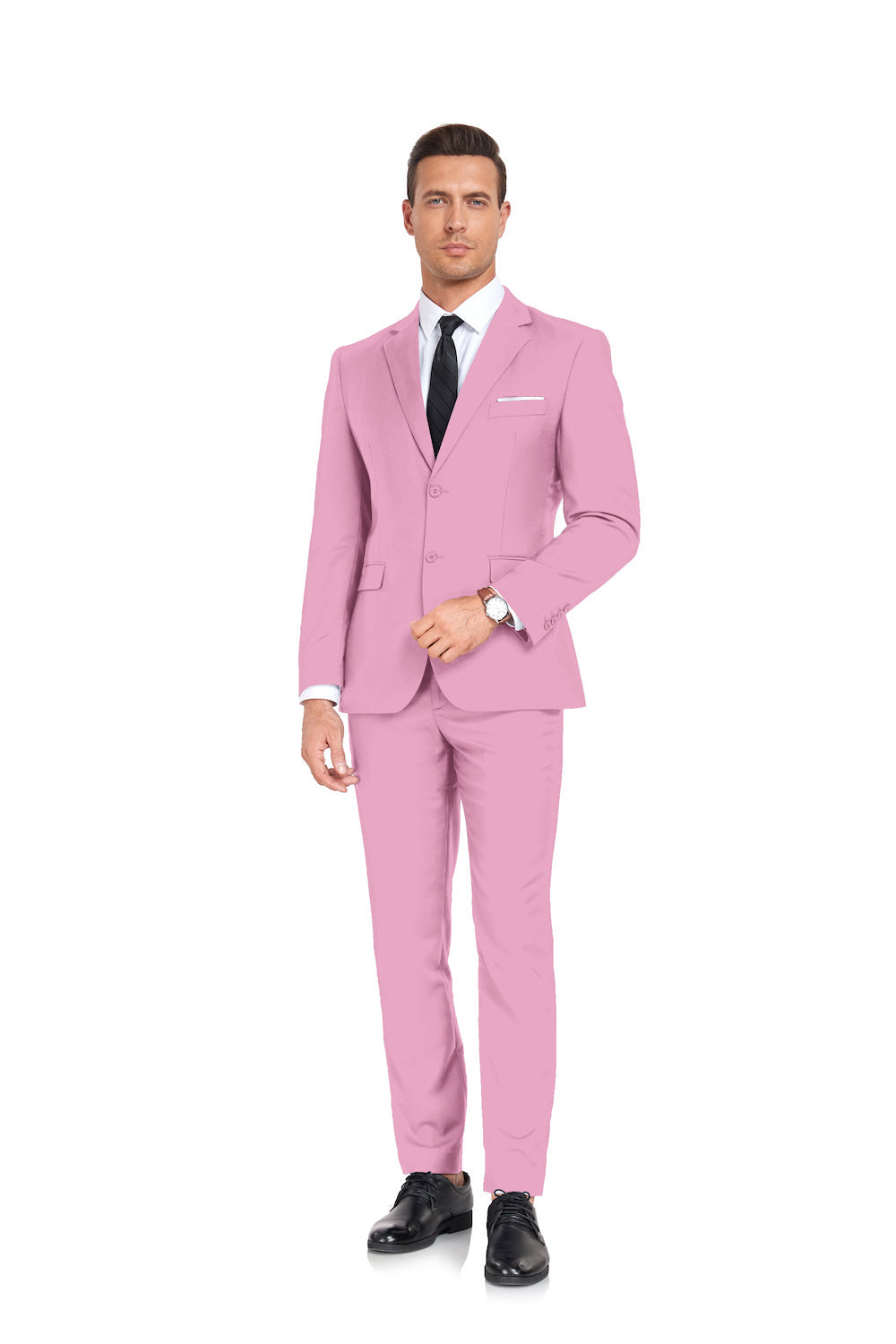 Pink Two Button 2 Pieces Men's Suits Jacket+Pants