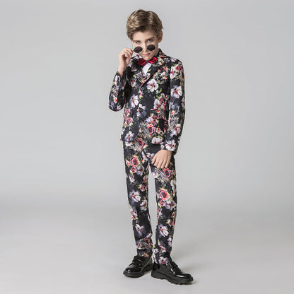 ly1208 Unique Design Slim Fit Modern 5 Piece Boys Suits