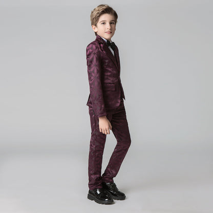 ly1206 Unique Design Slim Fit Modern 5 Piece Boys Suits