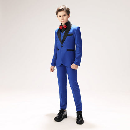 ly1142 Classic Fit Toddler Tuxedo 5 Pieces Boy Suits