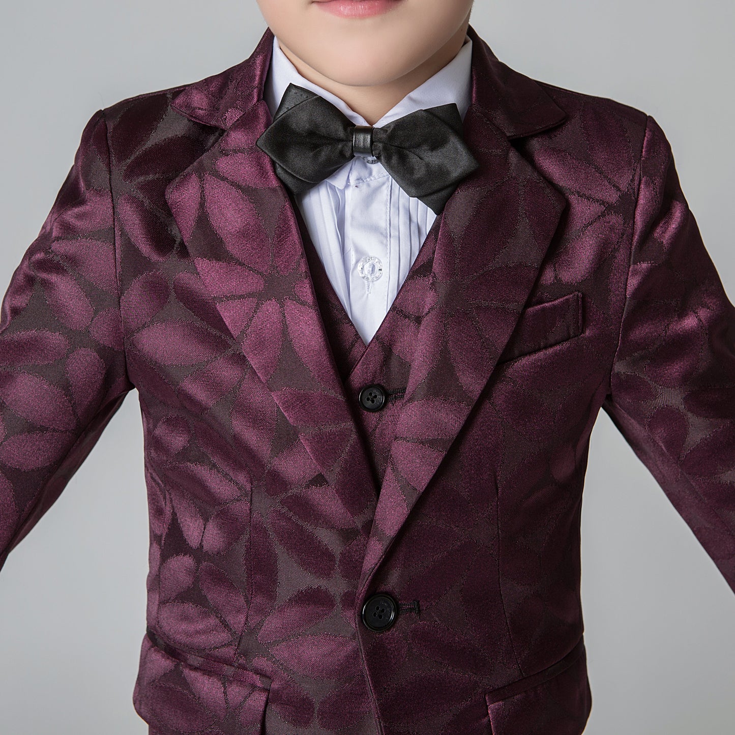 ly1206 Unique Design Slim Fit Modern 5 Piece Boys Suits