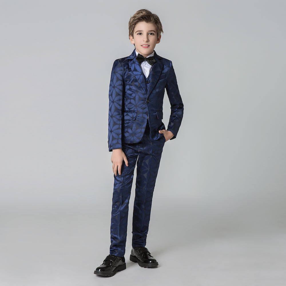 ly1205 Unique Design Slim Fit Modern 5 Piece Boys Suits