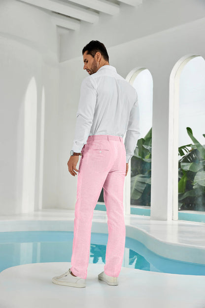 ly1112 Seersucker Striped Men's Summer Pants