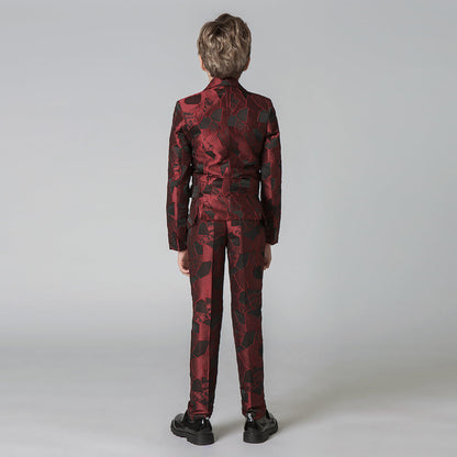 ly1204 Unique Design Slim Fit Modern 5 Piece Boys Suits