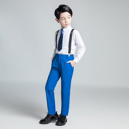 ly1228 Royal Blue Formal Classic 5 Piece Kids Boys Suits