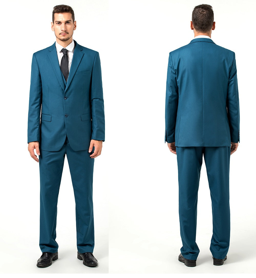 ly1303 Two Button 3 Pieces Slim Fit Men Suits (MORE COLORS+)