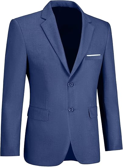 ly1782 Mens Blazer Sports Coat Slim Fit 2 Button Solid Men's Casual Suit Blazer Jackets