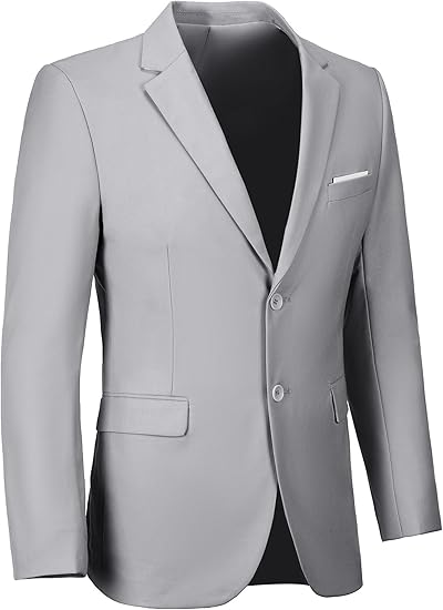 ly1782 Mens Blazer Sports Coat Slim Fit 2 Button Solid Men's Casual Suit Blazer Jackets