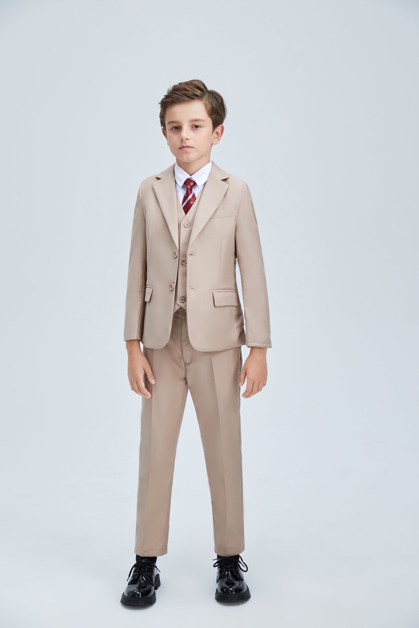 ly1680 Champagne Kid Formal Classic Suits Set 5 Piece Boys Suits