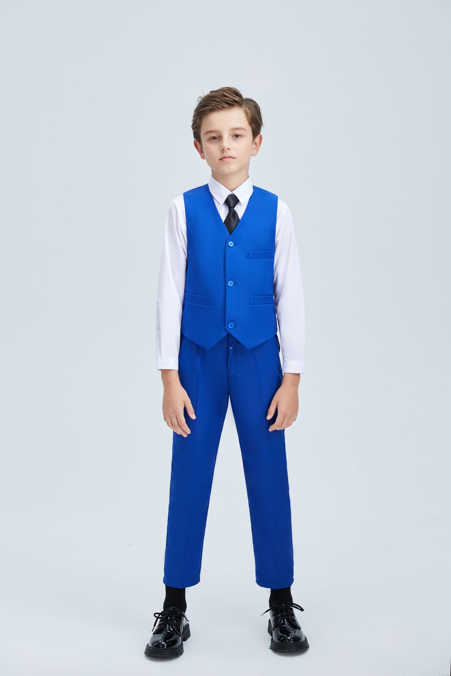 ly1255 Royal Blue Formal Classic 5 Piece Kids Boys Suits