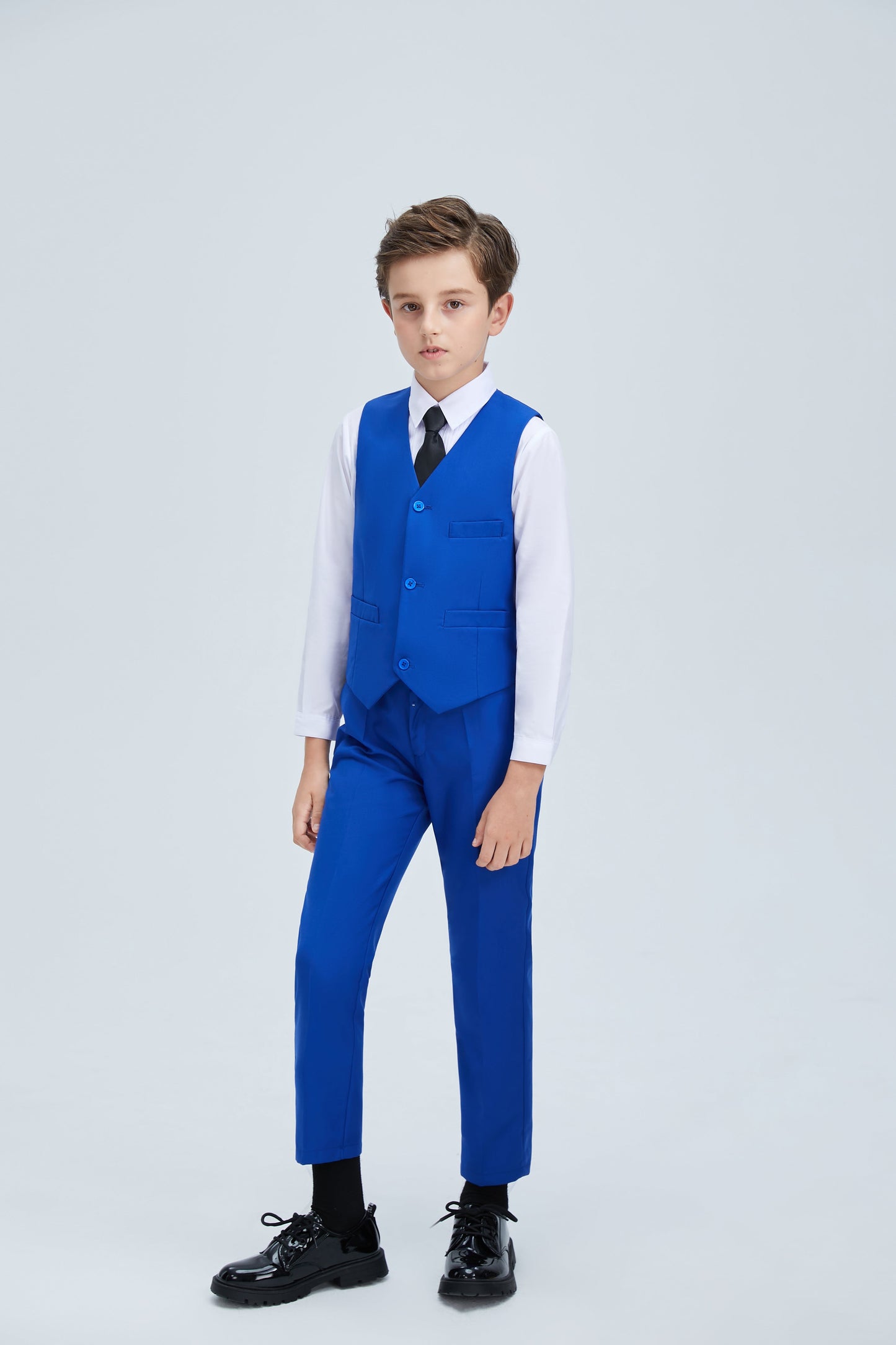 ly1255 Royal Blue Formal Classic 5 Piece Kids Boys Suits