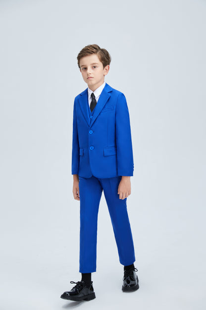 ly1255 Royal Blue Formal Classic 5 Piece Kids Boys Suits